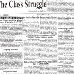 《阶级斗阵》报，不但共产党（马列毛）威尔卡帕派发行的报纸。在难民营广泛流传